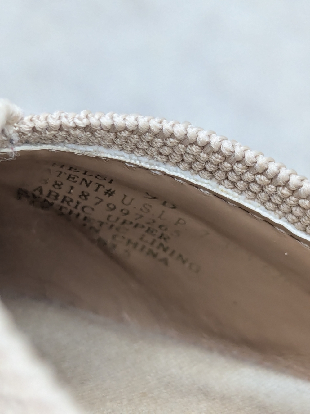 Chaps Espadrilles Wedges Canvas Ankle Strap Boho Preppy Sz 9 Beige Classic - Picture 7 of 13